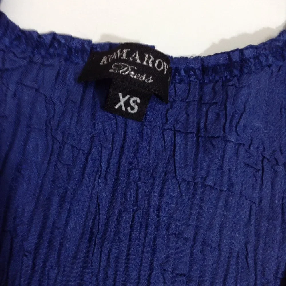 Komarov Blue Sleeveless Embellished Midi Dress Size XS - Picture 8 of 8